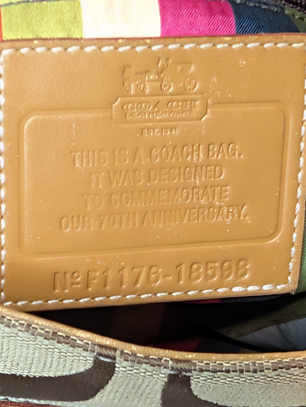 Coach 70th Anniversary Edition Willis Crossbody Shoulder Bag - Picture 15 of 15